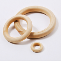 natural wood rings unfinished wood circle for DIY