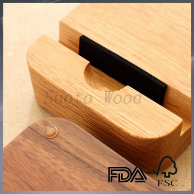 square wood phone holder easy playing wood holder