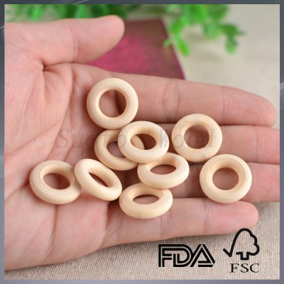 natural small wooden ring