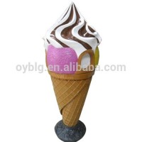 fiberglass ice cream garbage bin ice cream cone shop furniture decoration trash can