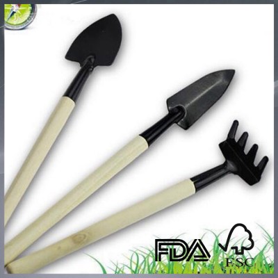 garden fork and trowed miniature garden tools natural wood garden tools