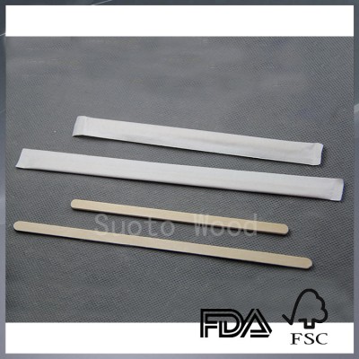 Disposable wooden drink stirrers wooden coffee stirrers