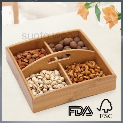 High class wooden box for nuts display box home accessory