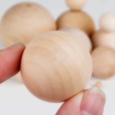 unfinished DIY 40mm round wooden unpainted balls