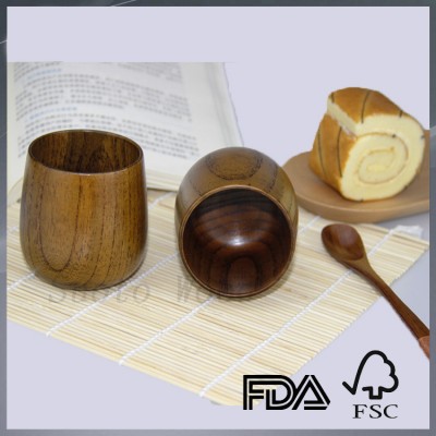 custom wooden tea cup