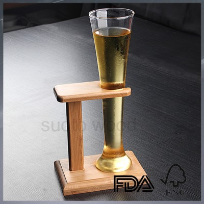 Wooden beer holder bar supplies bar tools wine rack