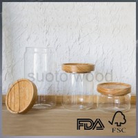 Fashionable wooden lids with silicone wooden sealed cap