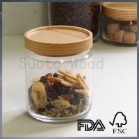 Custom wooden lid for glass jar wood lid wooden cover