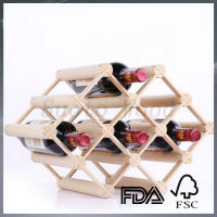 tabletop wine rack in wood vintage wooden expandable wine holder