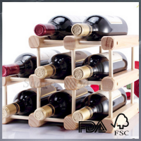 Custom DIY wood bottle wine rack